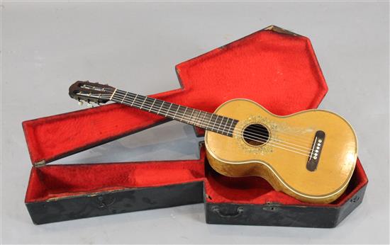 A Mirecourt Guitar circa 1880,